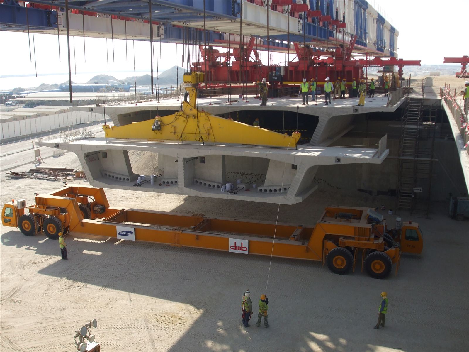 Special carrier for precast beams (archive photo, built before Eden Tech)