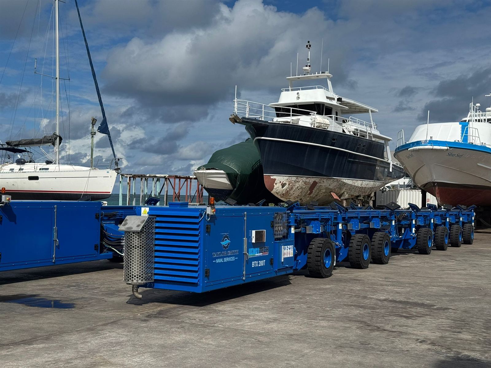 Boat trailer 200 t, Seychelles