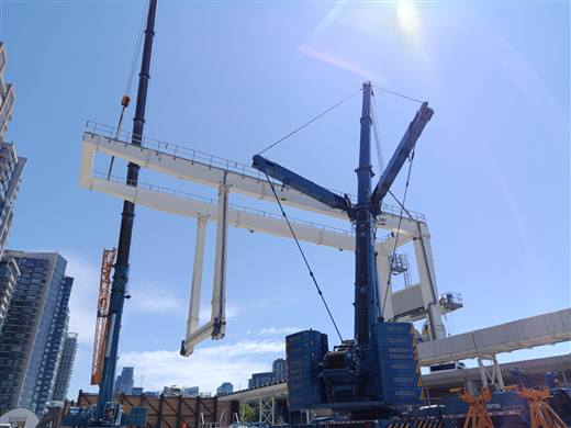 Two gantry cranes 30+10 t — transit shaft, Toronto